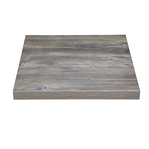 Bolero Tablero de Mesa de melamina Cuadrado pretaladrado de Madera de Fresno - 700 mm