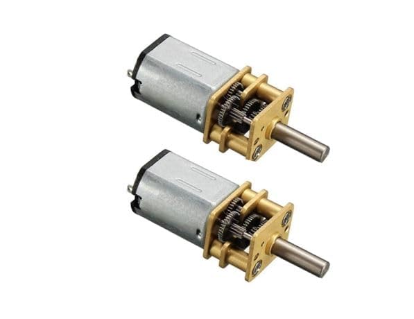 N20 3.7V - 6V 100 RPM Micro Gear Reduction DC Motor with 30:1 Metal Gearbox For RC Car Robot Toys DIY Motor Control Electronic Hobby Kit (Pack of 2)