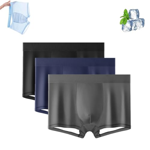 Nuvellor IceBoxer Pro for Men, Nuvellor Ultra Comfortable Cooling Breathable Premium Silk Stretch Briefs