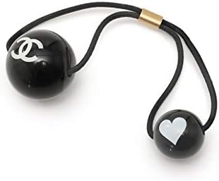 Amazon Co Jp シャネル Chanel ヘアゴム 化学繊維 黒 白 ココマーク ハート A1 中古 ビューティー