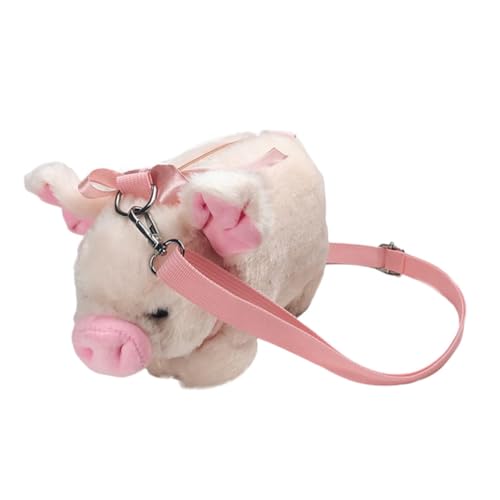 Pochette bandoulière fille cochon rose le cadeau adorable pour anniversaire et école