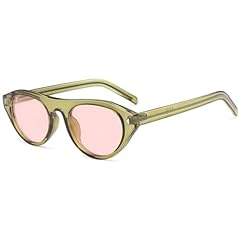 C6-pink Lens/Transparent Green Frame