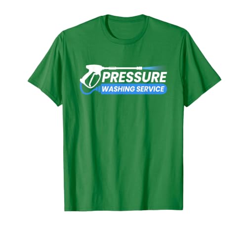 Pressure Washing Service and Detailing,Power wash T-Shirt, Men, Kelly Green, Small
