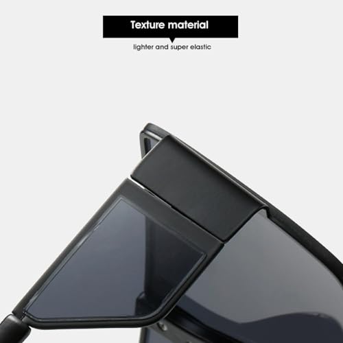 Lunettes de soleil rétro oversized à monture unique et design élégant pour l'été