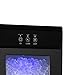 Newair Nugget Ice Maker Countertop - 44lbs/Day, Countertop Sonic Ice Machine, Self-Cleaning & Refillable Water Tank, Pebble Ice Maker, Ideal for Home Office, Kitchen or Bar | Black Stainless Steel