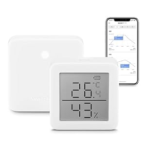 SwitchBot – SwitchBot Thermometer Hygrometer Innen und Hub mini, Digital