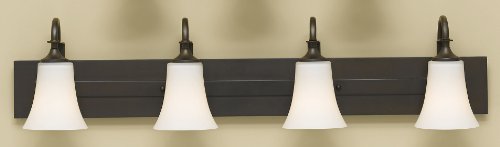 Feiss VS12704-ORB Barrington Wall/Bath Vanity Style Fixture, 4-Light, Oil-Rubbed Bronze