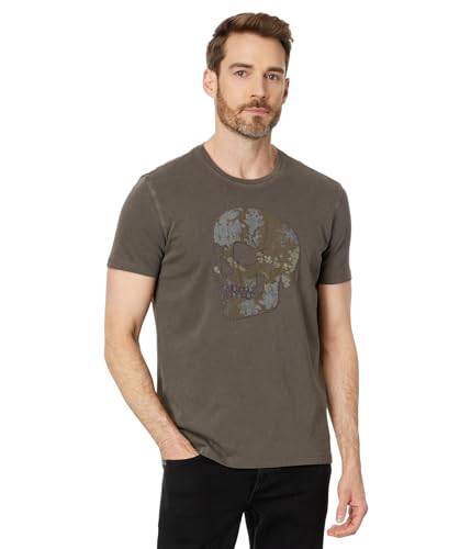 John Varvatos Men's Applique Skull Tee