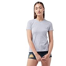 Slay Day Women’s Solid Relaxed fit T-Shirt (SDAW21TS40-03-17_Grey XS)