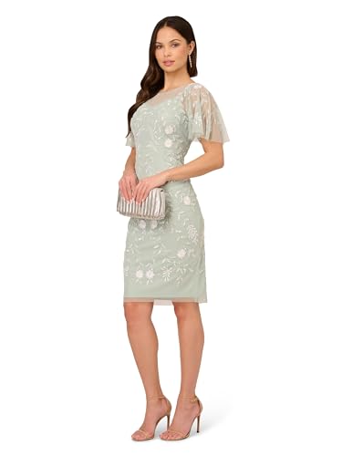 Image of Adrianna Papell Beaded Short Dress