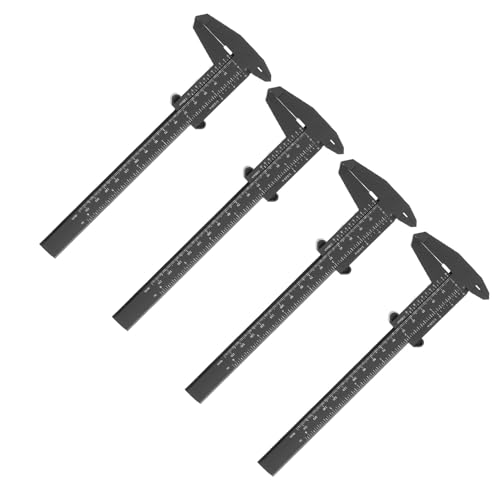 Calibrador manual plástico Beaupretty 15 cm negro miniatura 1