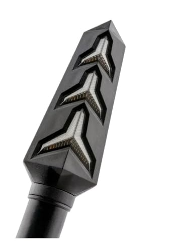 Clignotants de moto LED arête de poisson pliables avec éclairage bleu YG-blue