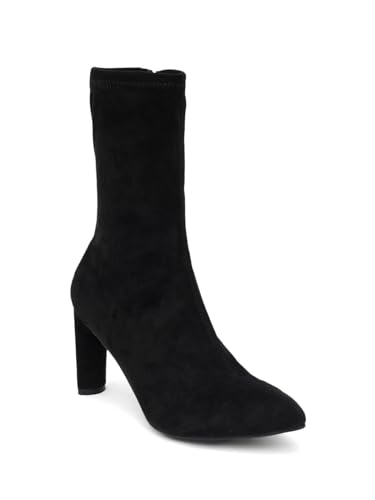 Image of SHERRIF Block Heel Calf Length Boots for Women