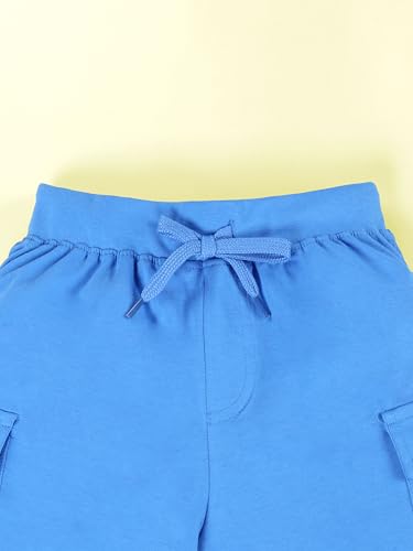 Image of KiddoPanti Boys 100% Cotton Knitted Above Knee Length Basic Cargo Shorts