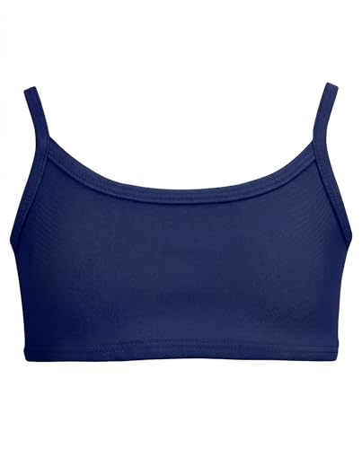 Image of City Threads Girls Bikini Top Only UPF 50+, Bathing Suit Top for Girls, Made in the USA