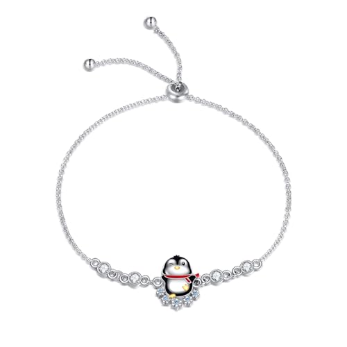 YAFEINI Pulsera de animales para mujeres y niñas, de plata de ley, bonita cadena de eslabones, regalo de joyería