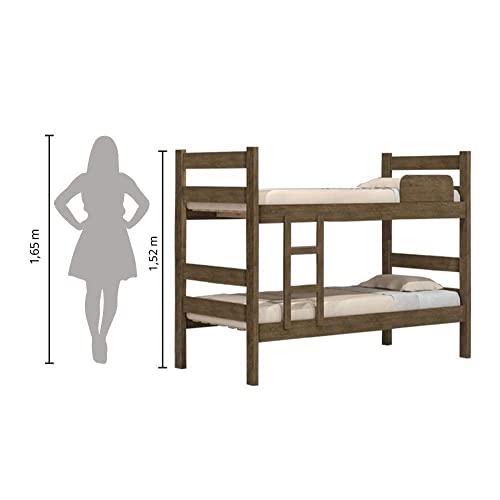 Beliche Prisma Quarto Solteiro Grade Proteção Cor Jequitiba