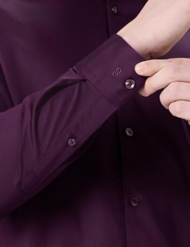 Image of Symbol Premium Men's Slim Fit Satin Formal /Dress Shirt | 100% Cotton | Soft & Lustrous Finish | Available in Plus Sizes