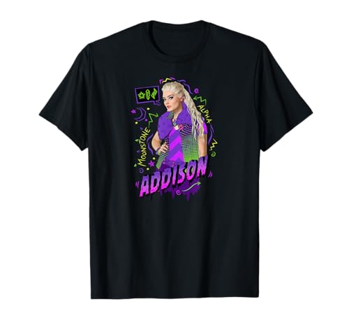 T-shirt Disney Zombies 2 Moonstone Alpha imprimé en coton pour adolescent