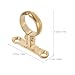 SOESFOUFU Water Pipe Fixing Pipe Card - Durable Brass Clamp for Home and Industrial Use 1.85 X 1.77 X 0.43 Inch Secure and Easy Installation