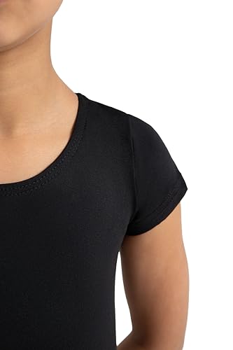 capezio girls short sleeve leotard - girls