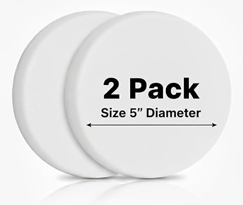 AFFIXERS Door Stoppers for Wall – Clean and Dry Surface Required for Strong Adhesive, Sound Dampener Door Knob Wall Protector, Silicone Door Stop Bumpers Guard for Walls (2, XL -5")