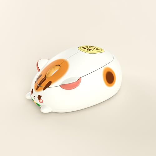 Image of Akko Cat Theme Wireless Gaming Mouse Fortune Cat, Tri-Mode Mouse BT3.0 /BT5.0 /2.4G, Cute Optical Cordless Cartoon Mice for Computer /Laptop /Desktop /PC, Compatible with Mac /Win