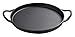 wok Poêle à friture non rouillée de poêle à frire non rouillée Panza Pizza poêle avec poignée ronde ronde 11,8 pouces noir