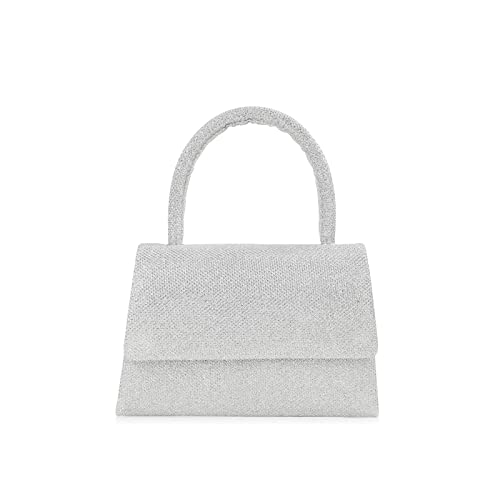 Sac de soirée femme cadeau idéal pochette argentée chic pour fête