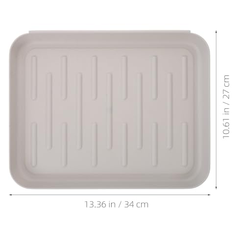 ABOOFAN Multifunktionales Aufbewahrungstablett Aus Kunststoff 13.39X10.63X1.18 Zoll Leichtes Hundekäfigtablett Hygienisches Töpfchentablett Für Haustier-Toilettentraining Und Pflanzenablage