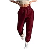Women's Sweatpants Cinch Bottom Drawstring Fit Athletic Lounge Trousers High Waisted Joggers Pants...
