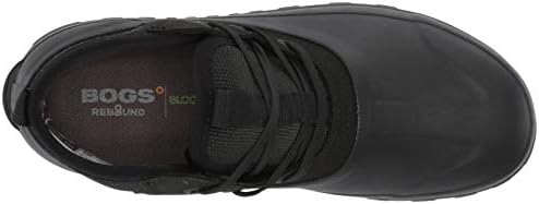 Bogs Men's Classic Casual Lace Leather Snow Boot, Black, 12 | Image 4