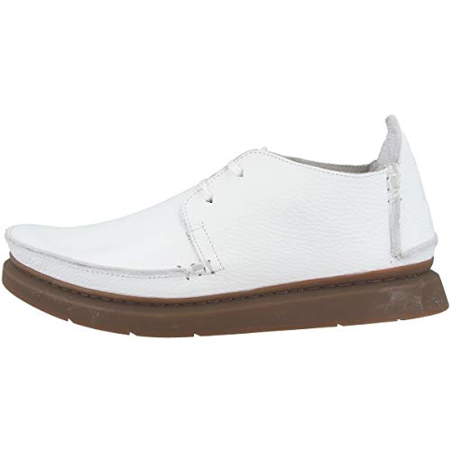 Clarks Seven Mens Casual Shoes 46 EU Bianco