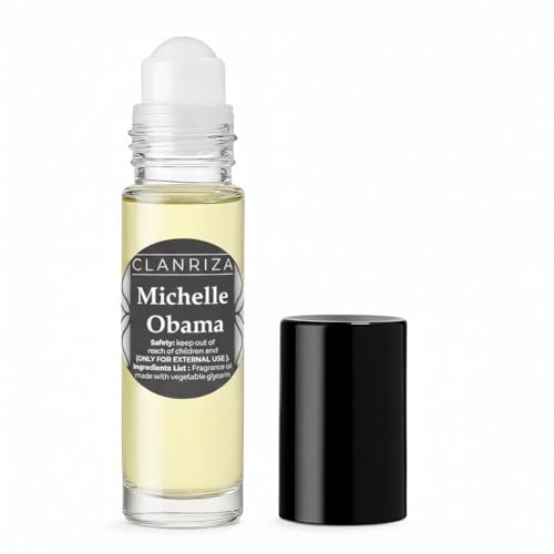CLANRIZA 10ml Roll-On Glass Bottle Michelle Obama Fragrance Oil, Inspired