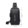 Waterproof Anti-Theft Crossbody Bag for Men and Women – Slim, Lightweight, and Durable Shoulder Sling Bag with USB Charging Port – Perfect for Travel, Work, and Outdoor Activities #5