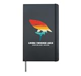 Living Through Ages Grey Shark Retro Vintage Greenland Shark Hardcover Journal, Black