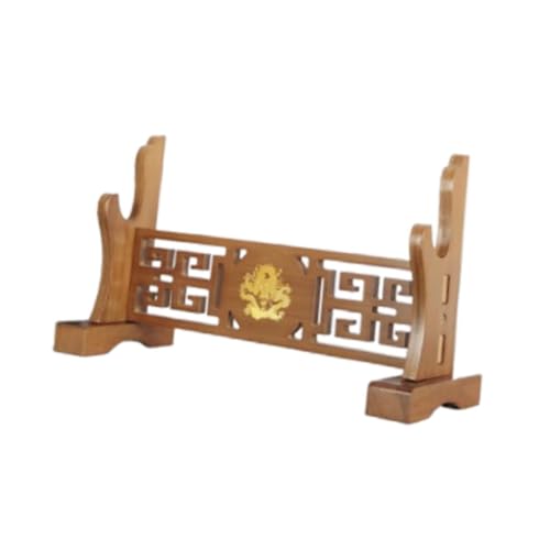 kowaku Samurai Sword Stand Wooden Frame Rack Sword Support Bracket Sword Display Stand for Lightsaber Tanto Office Room Dojo, 1 Tier