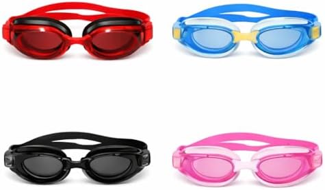 Óculos de Natação Infantil com Lentes Transparentes, Proteção UV,...