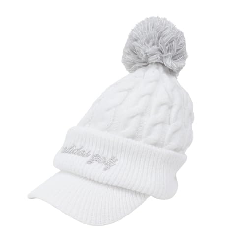 adidas(アディダス) [アディダスゴルフ] ゴルフビーニー ポンポン ブリムニットキャップ レディース ホワイト