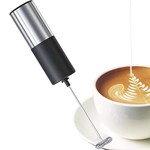 Espumador de Leche Eléctrico, Batidora de Leche, Capuccino y Matcha, 2 Pilas AA (incluidas), Espumador de Leche Cover