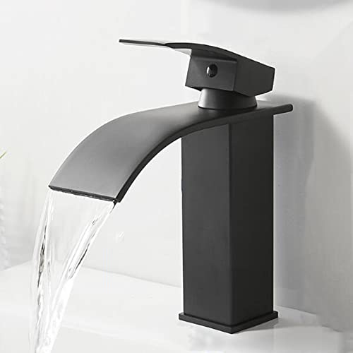Robinet de lavabo cascade eau chaude froide avec mitigeur laiton - 2