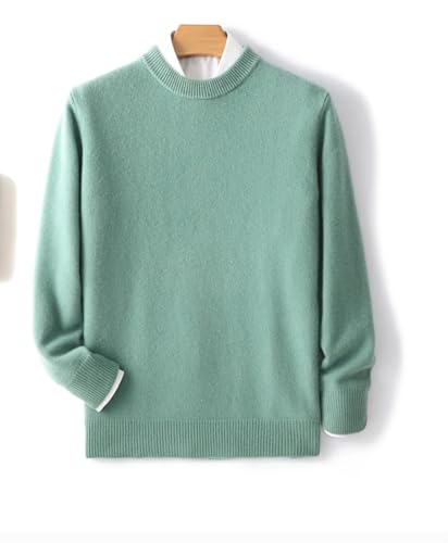 Men's Winter Wool Sweater O-Neck Pullover Thick Long Sleeve Knitted Warm Lightweight Pullover2