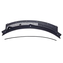 Top Windshield Cowl Vent Grille Cover Panel with Sealing Strip, Direct Replacement, Black for Ford Explorer 2011-2019