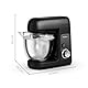 Moulinex Bake Partner Küchenmaschine, 1100 W, langlebige Leistung, BakeGood-Zubehör-Set, QA522810 Planetenbewegung, Glama Schwarz