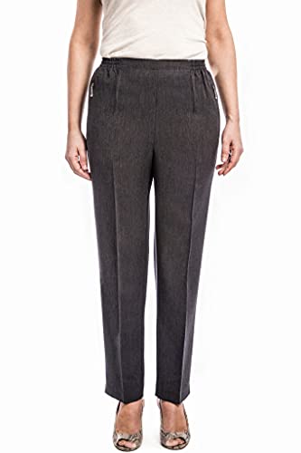 Alica Sommer Schlupfhose mit Gummizug, Senioren Hose, Kurzgröße, gerader Schnitt, Hosentaschen mit Zip Alica Sommer Schlupfhose mit Gummizug, Senioren Hose, Kurzgröße, gerader Schnitt, Hosentaschen mit Zip