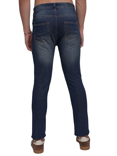 Image of Highlander Men's Straight Fit Jeans | Mid Rise | Stretchable | Sleek & Contemporary | Designed for Comfort & Ease of Movement| Jeans for Man