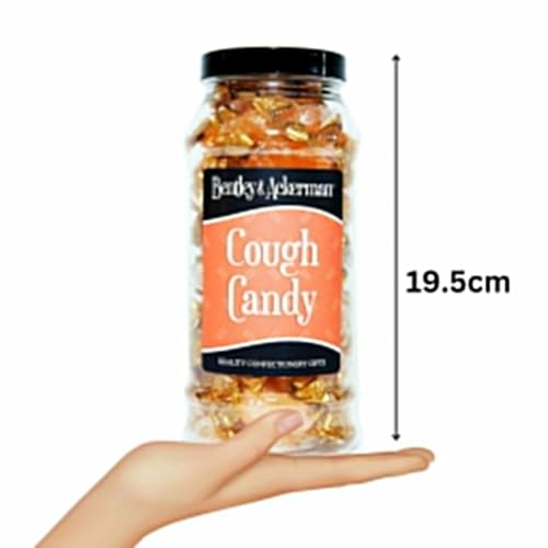 Cough Candy Sweets - (440g) Original Retro Sweets Gift Jar By Bentley & Ackerman's Sweet Shop.