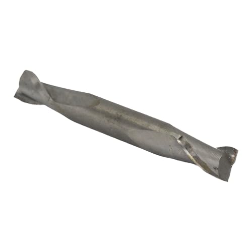 Drill America 1/4" Carbide 2 Flute Double End Stub Ball End Mill, MMO Series