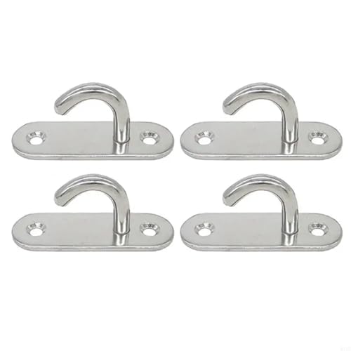 Crochets plafond M8 acier inoxydable lot de 4 pour matériel marin et fixation murale robuste