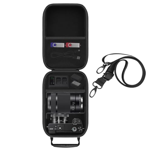 HESPLUS Hard Carrying Case Compatible with Sony Alpha a6400 / a6700 / a6600 / a6100 / a6500 / a6300 / a6000 Mirrorless Digital Camera (Case Only)